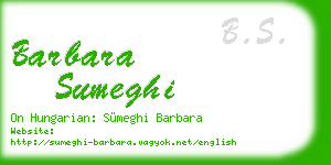 barbara sumeghi business card